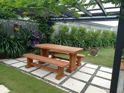 Macrocarpa Dining Table — Prebbleton Slab & Forms — photo 4 of 5