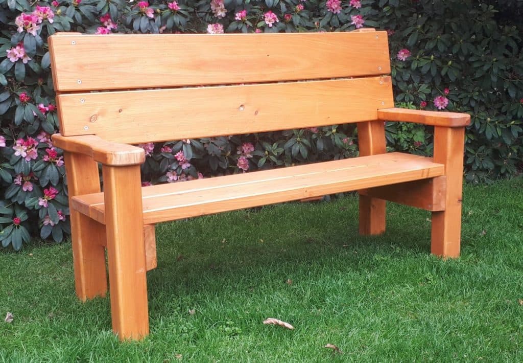 Macrocarpa Bench Seat — Rustic Planked Pews