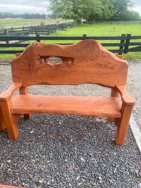 Rustic Slab Pews — photo 2 of 7