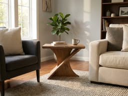 Macrocarpa Coffee Table — Prebbleton X-Base — photo 1 of 3