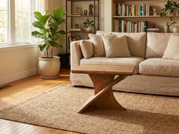Macrocarpa Coffee Table — Prebbleton X-Base — photo 2 of 3