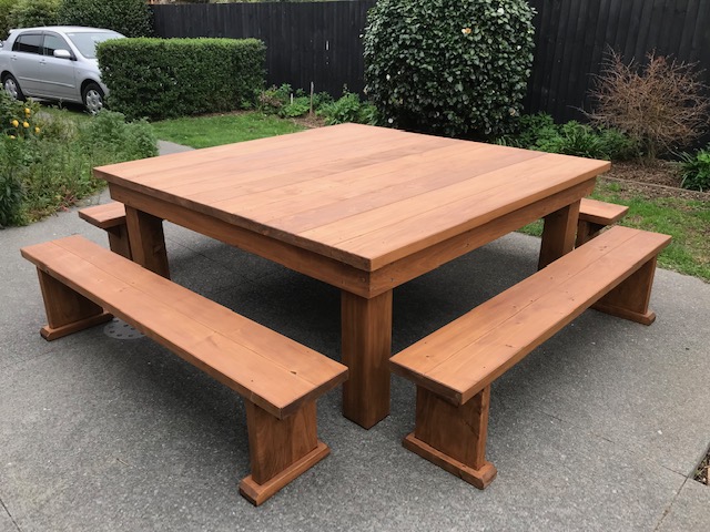 Landbrook's Square Table & Pews