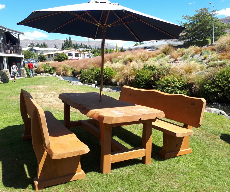 Lincoln Slab Table & Pews